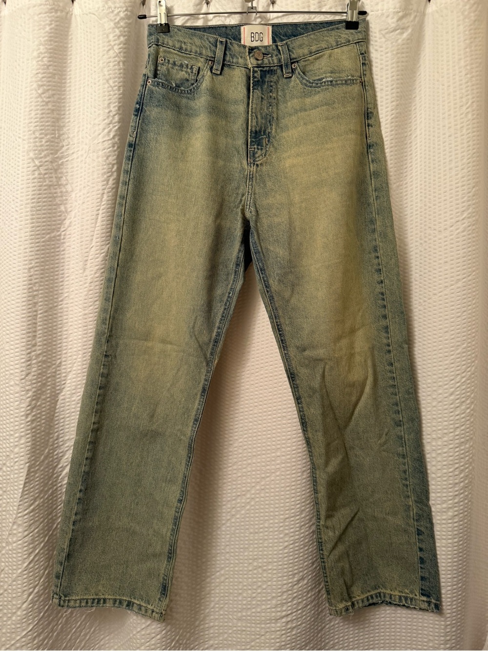 BDG High-Waisted Cowboy Jean Straight Leg Denim Jeans Sz 28 Urban Outfitters